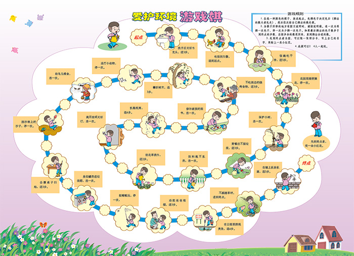 幼儿文明生活游戏棋