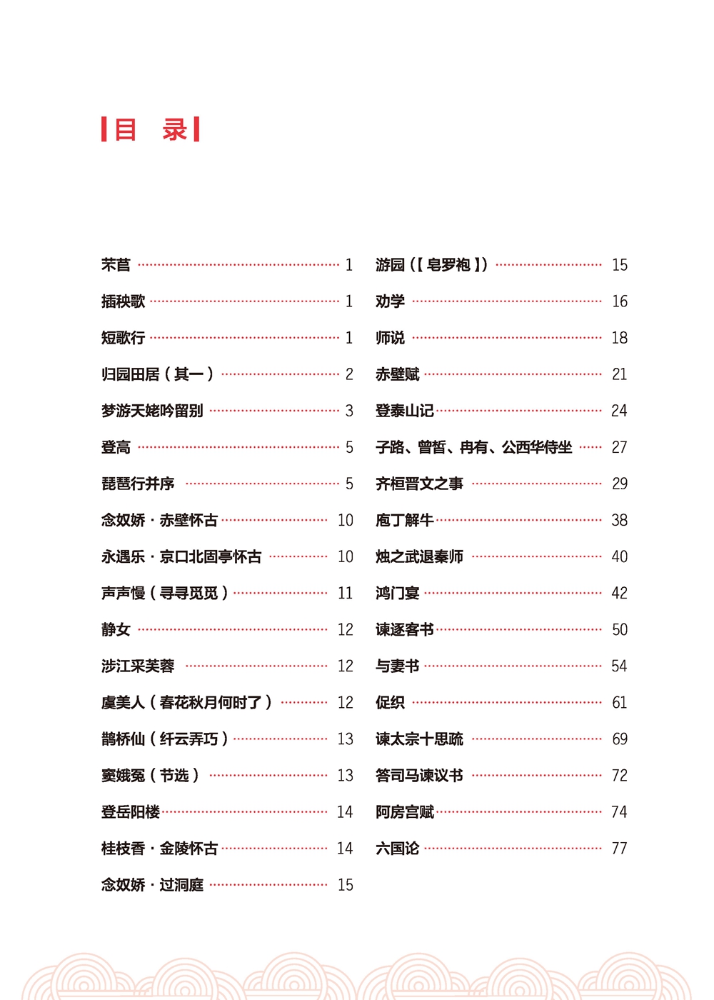 必修目录