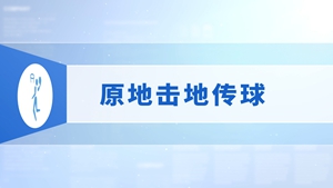 14.原地击地传球
