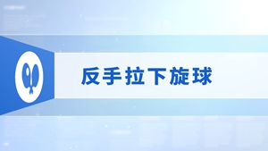 14.反手拉下旋球