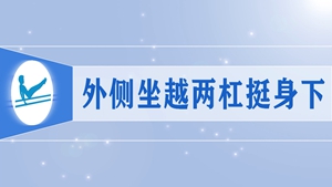 25外侧坐越两杠挺身下