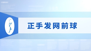 8.正手发网前球