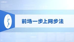 3.前场一步上网步法