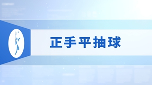 13.正手平抽球