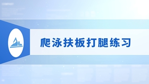 14.爬泳扶板打腿练习